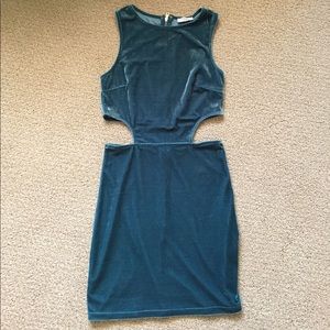 Teal Tobi dress with cutouts